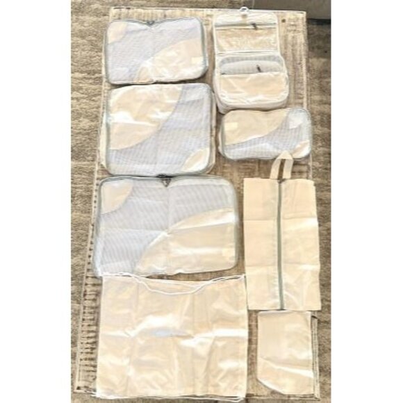 New 8 Pieces Packing Cubes for Travel, Sturdy Suitcase Organizer in 4 Sizes - Picture 1 of 1